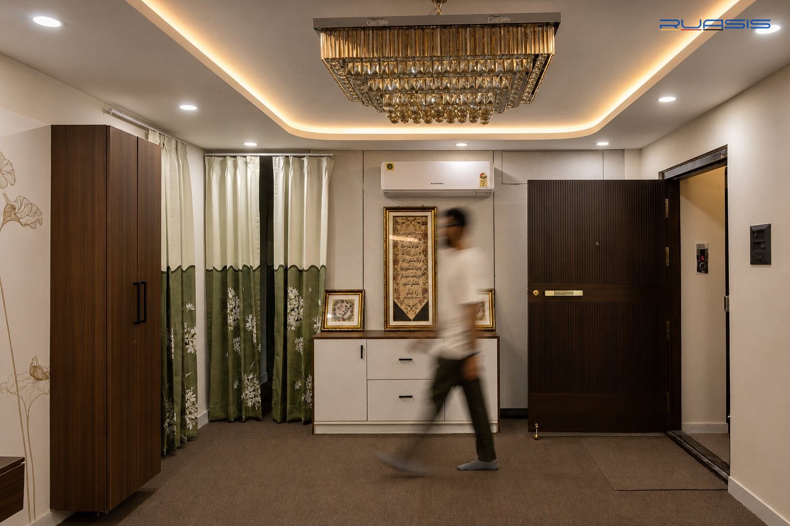 Linear Rooms — executed photo